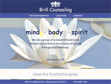 Tablet Screenshot of brillcounseling.com